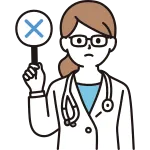 Female Doctor With Cross Mark SVG Icon